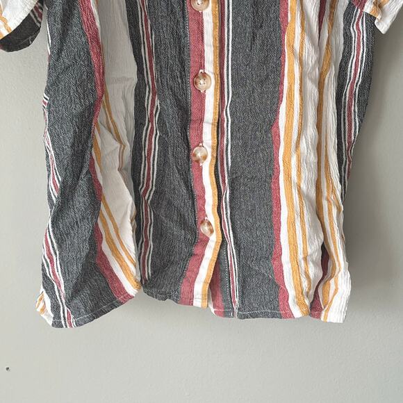 Torrid White / Black / Red / Yellow Cold shoulder Tank Top Size 1 - Picture 11 of 13